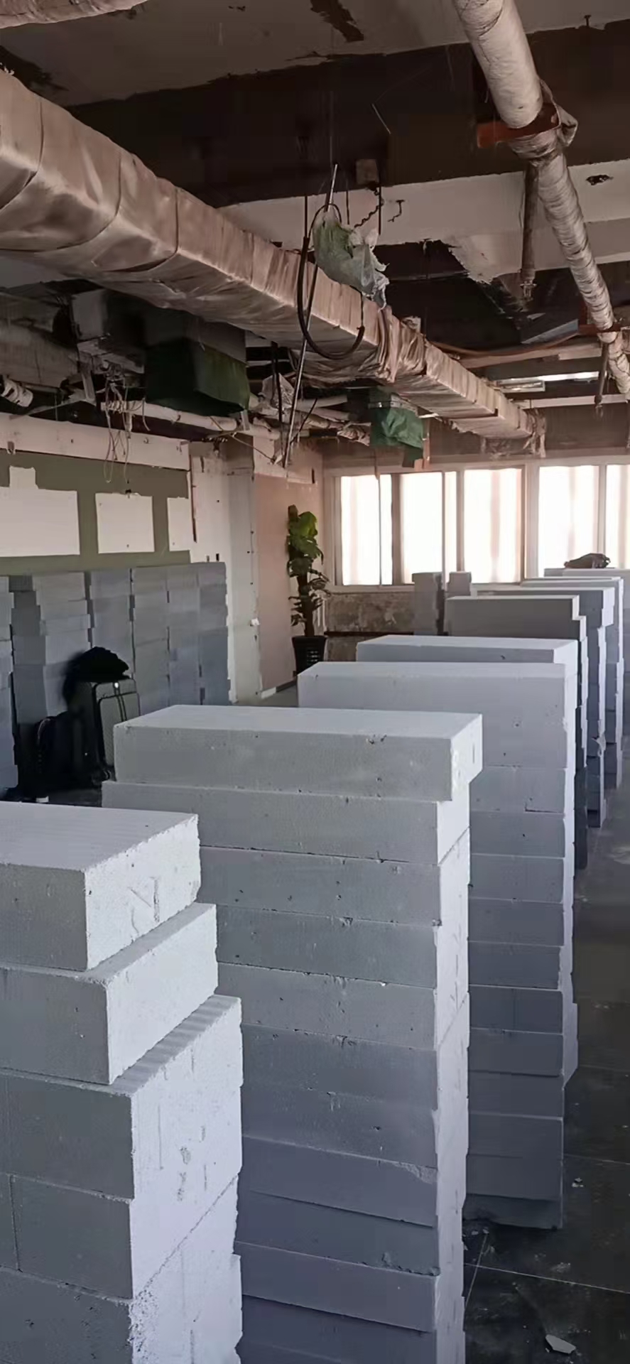 酒店轻质砖隔墙墙体展示